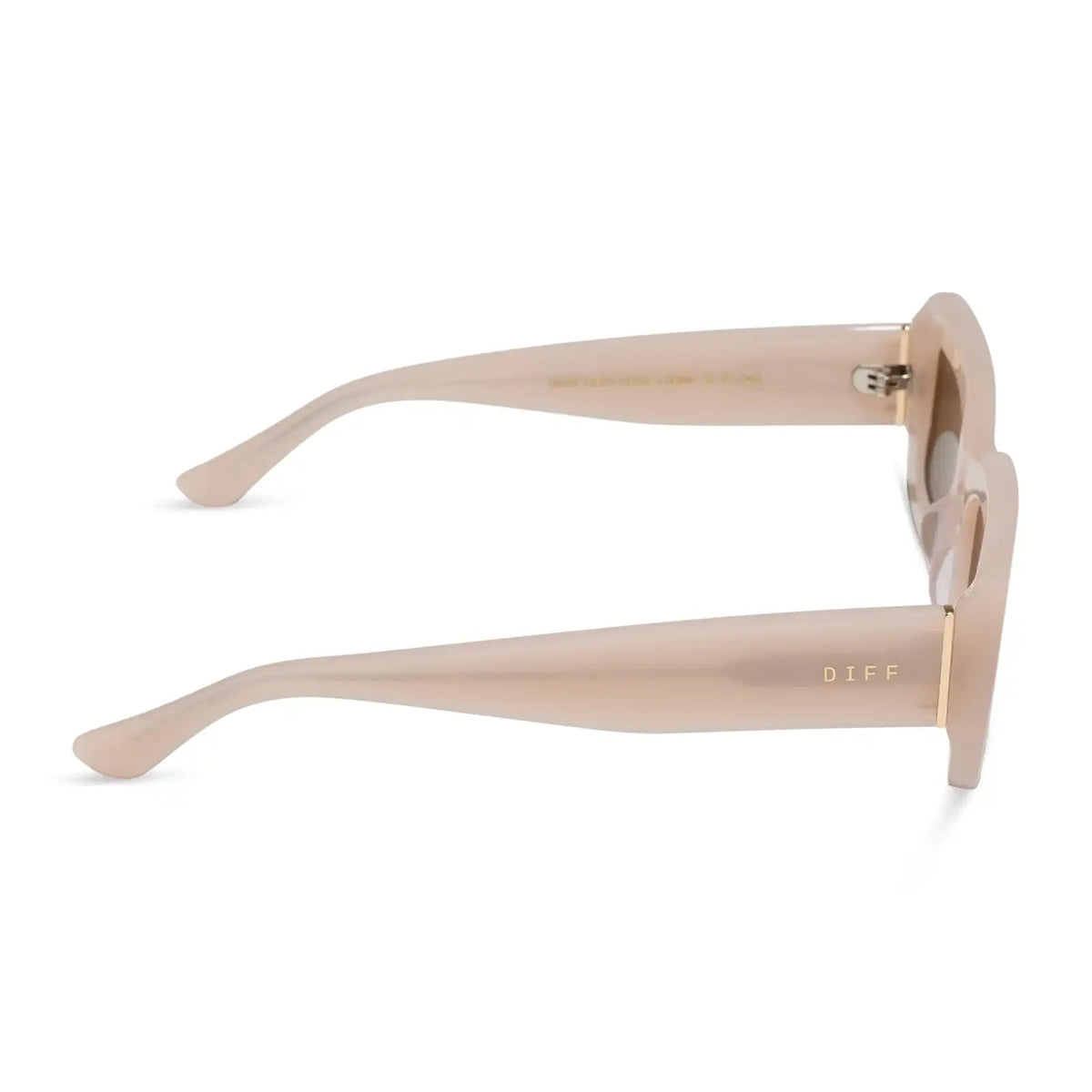 INDY - MILKY BLUSH + BROWN + POLARIZED SUNGLASSES