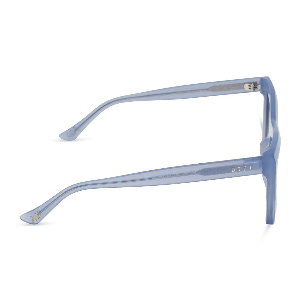 VIVI - MILKY BLUE PEARL + GREY GRADIENT SUNGLASSES