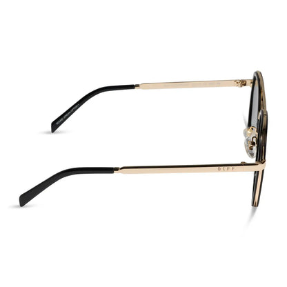 JOEY - BLACK + GOLD METAL + GREY GRADIENT + POLARIZED SUNGLASSES
