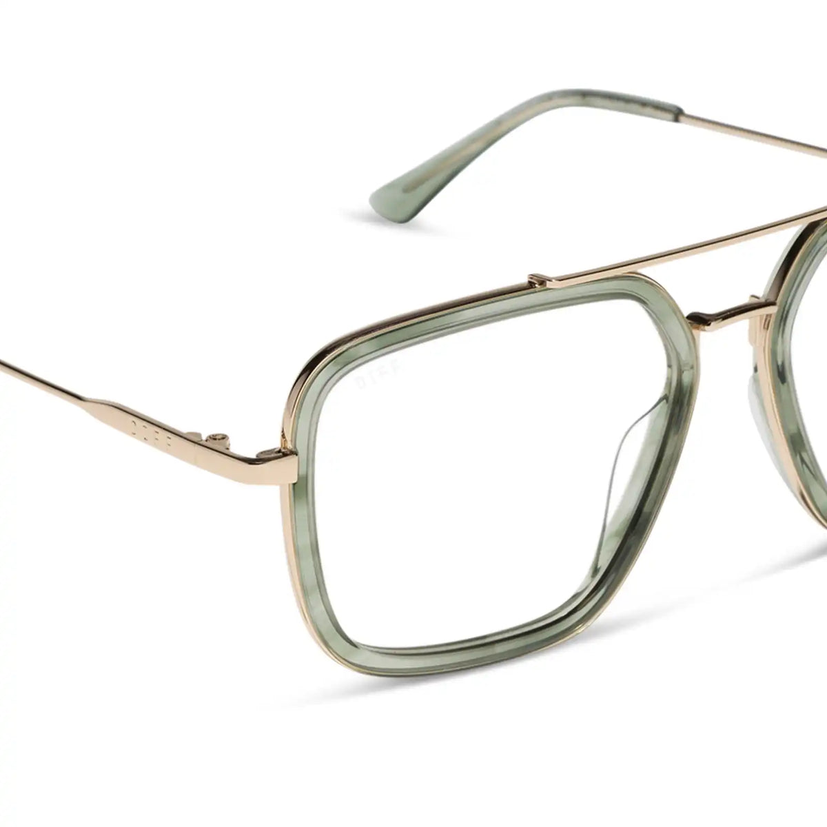 JORDAN - MATCHA + GOLD + GLASSES