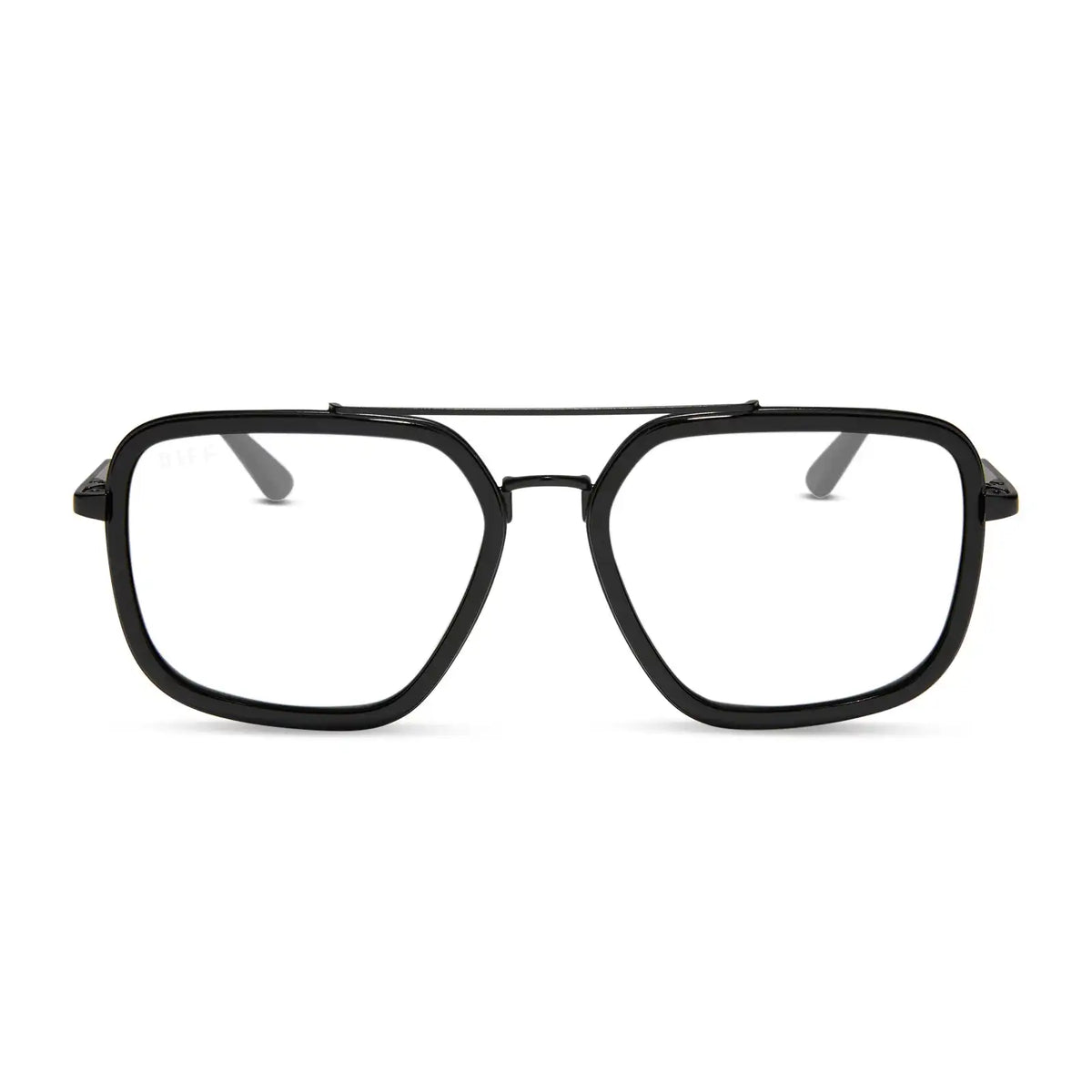 JORDAN - MATTE BLACK + BLACK TEMPLE TIPS + GLASSES