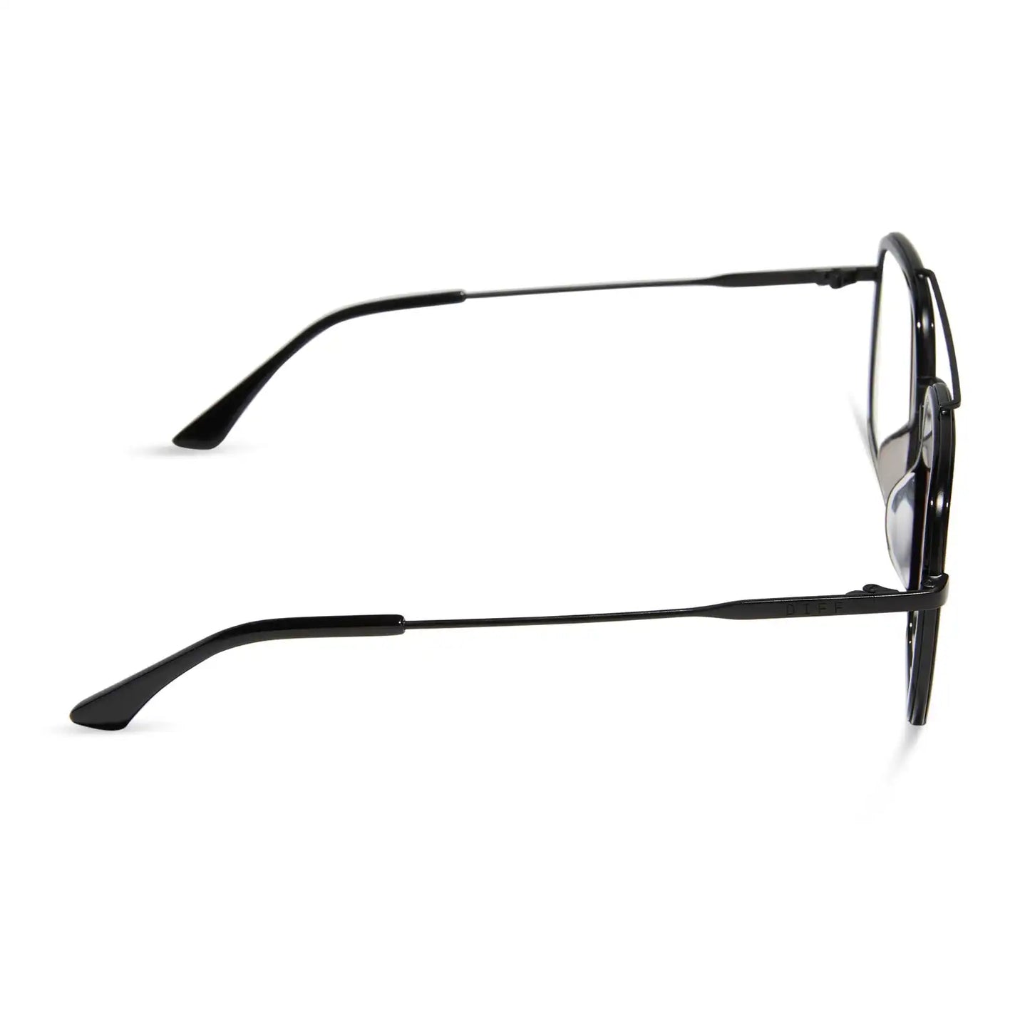 JORDAN - MATTE BLACK + BLACK TEMPLE TIPS + GLASSES