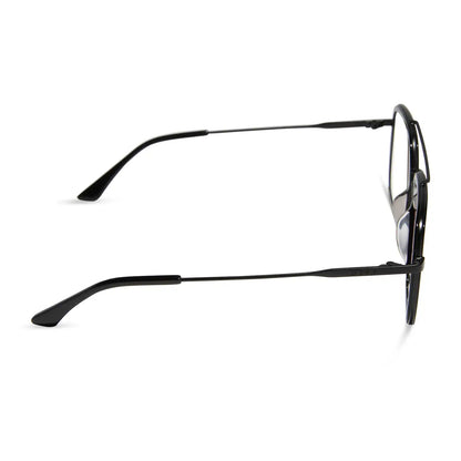 JORDAN - MATTE BLACK + BLACK TEMPLE TIPS + GLASSES