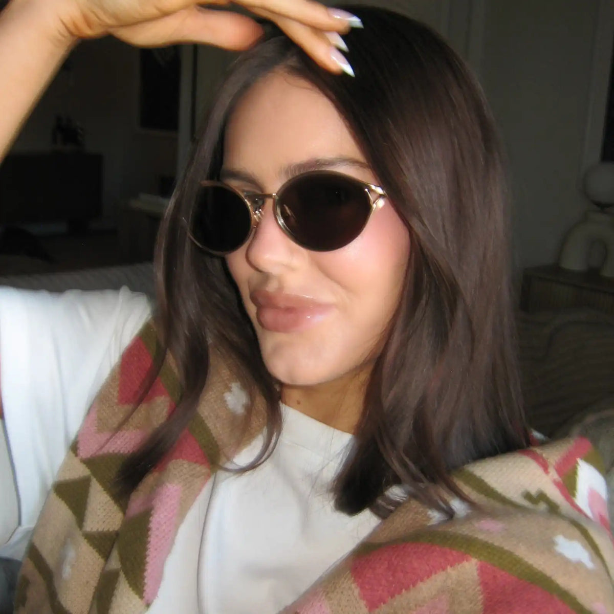 JULIETTE - BRUSHED GOLD + TRUFFLE + POLARIZED SUNGLASSES