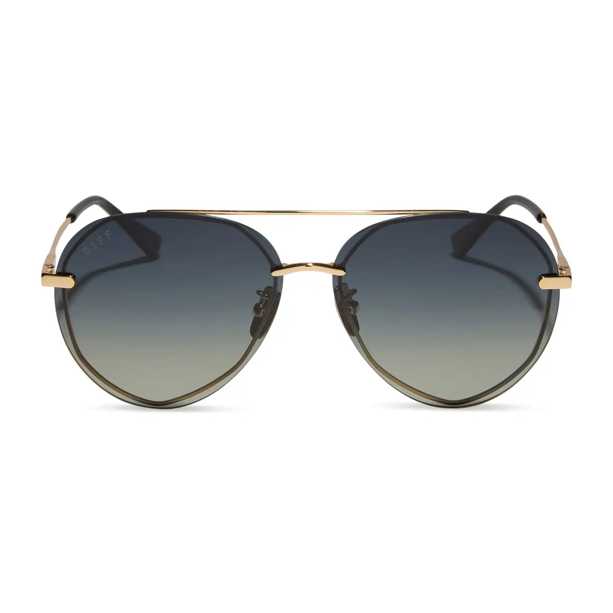 LENOX - GOLD + BLACK + GREY GRADIENT POLARIZED SUNGLASSES