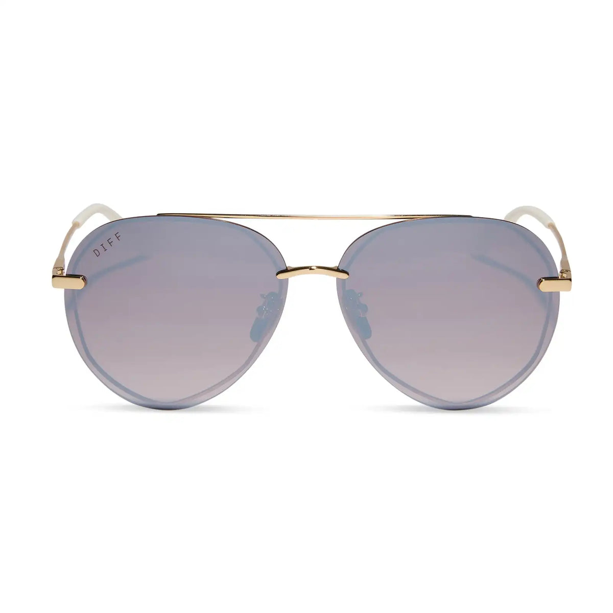 LENOX - GOLD + BROWN GRADIENT MIRROR POLARIZED SUNGLASSES