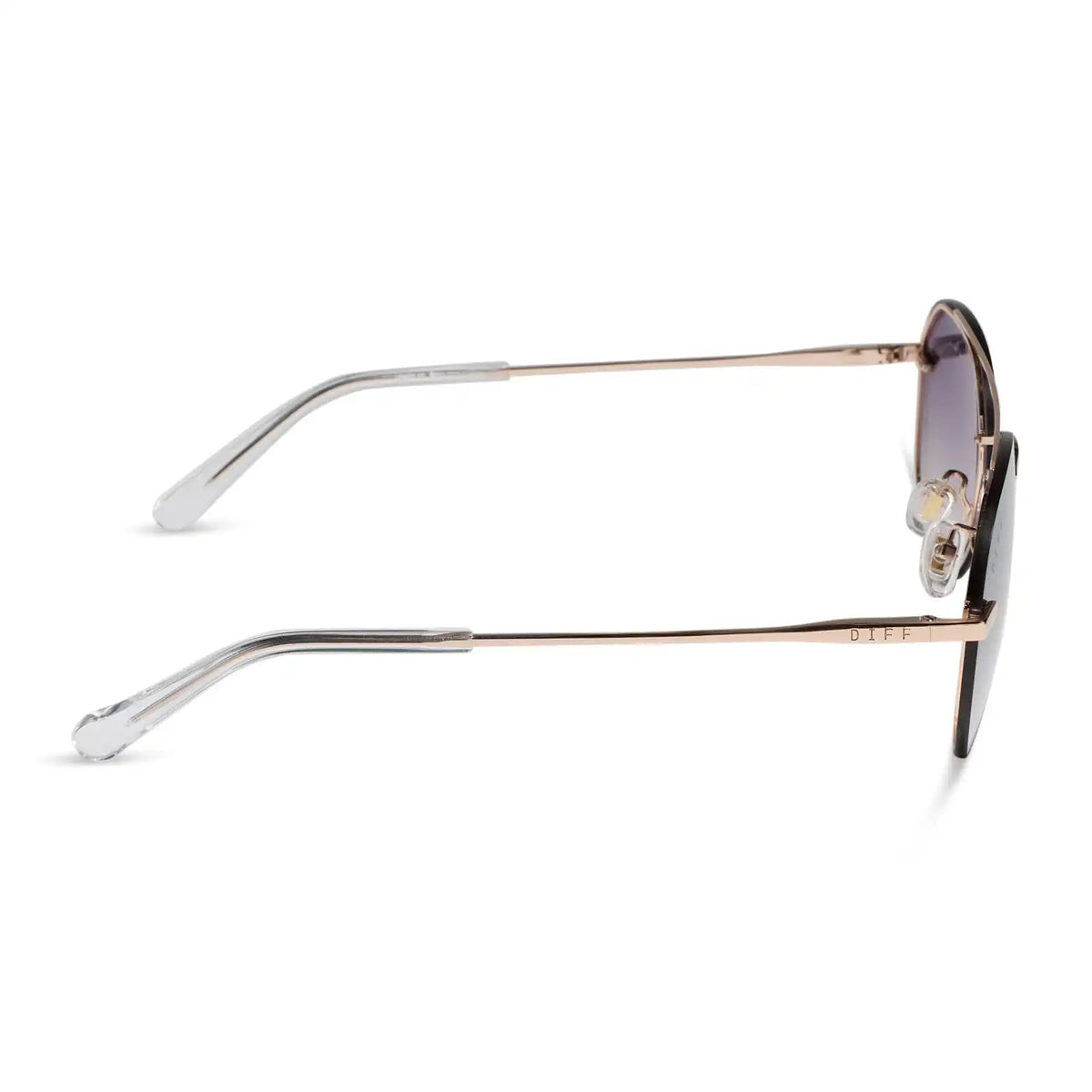 LENOX XS - CHAMPAGNE GOLD + SLATE GRADIENT FLASH SUNGLASSES