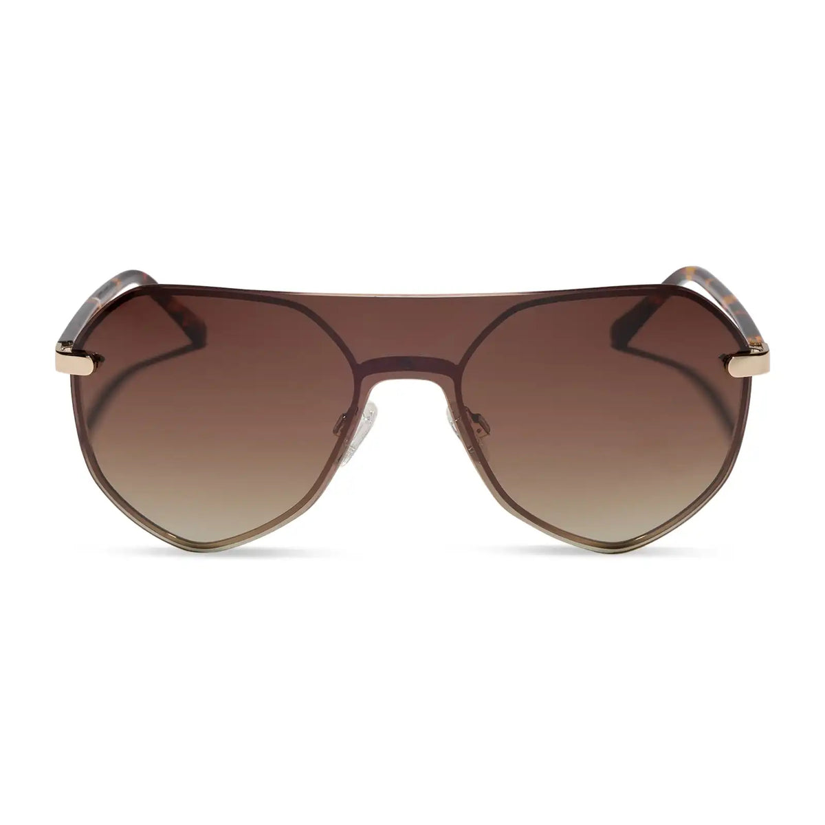 LONNIE - GOLD + BROWN GRADIENT + POLARIZED + SUNGLASSES