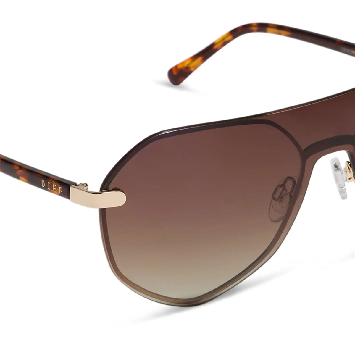 LONNIE - GOLD + BROWN GRADIENT + POLARIZED + SUNGLASSES