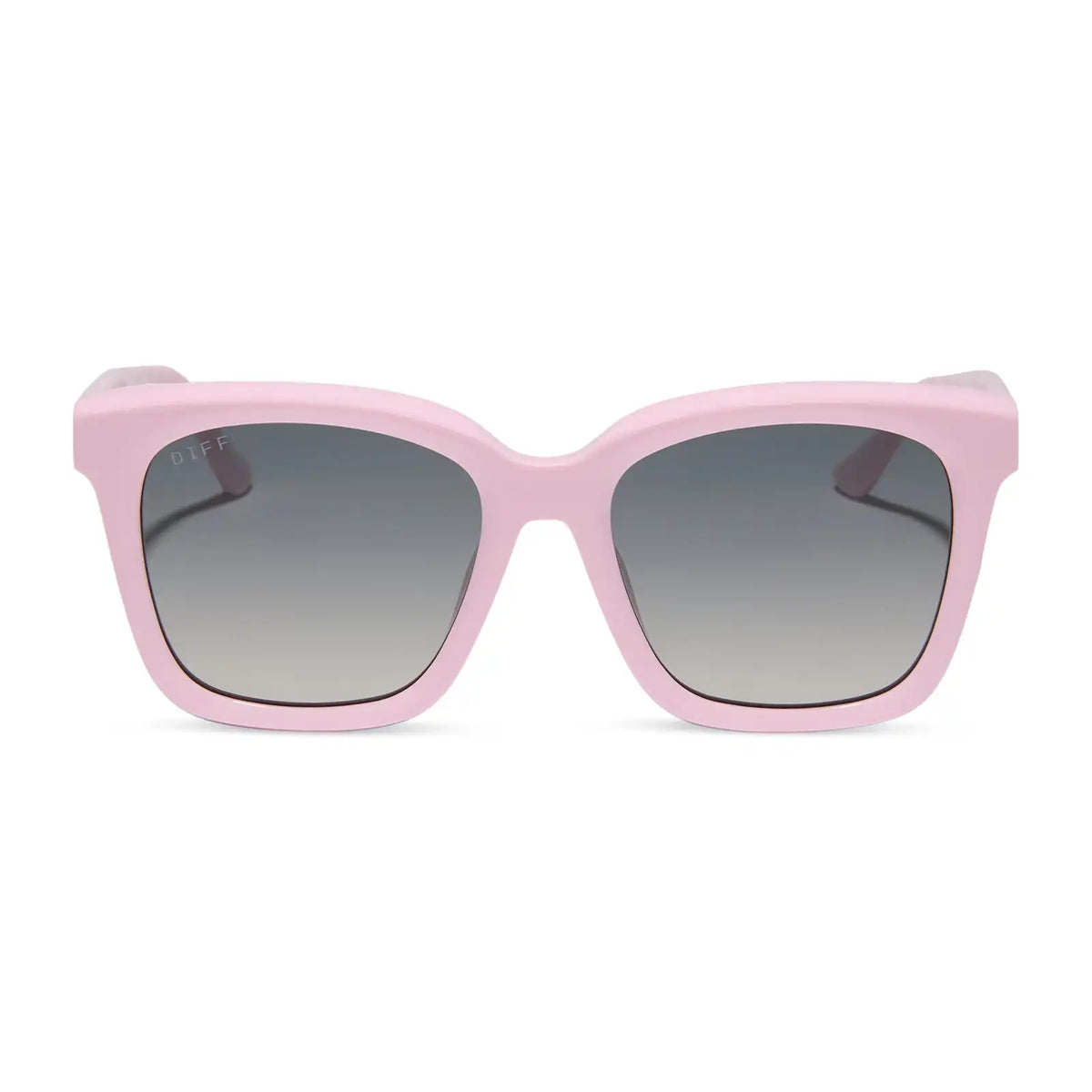MEREDITH - POWDER PINK + GREY GRADIENT + POLARIZED SUNGLASSES