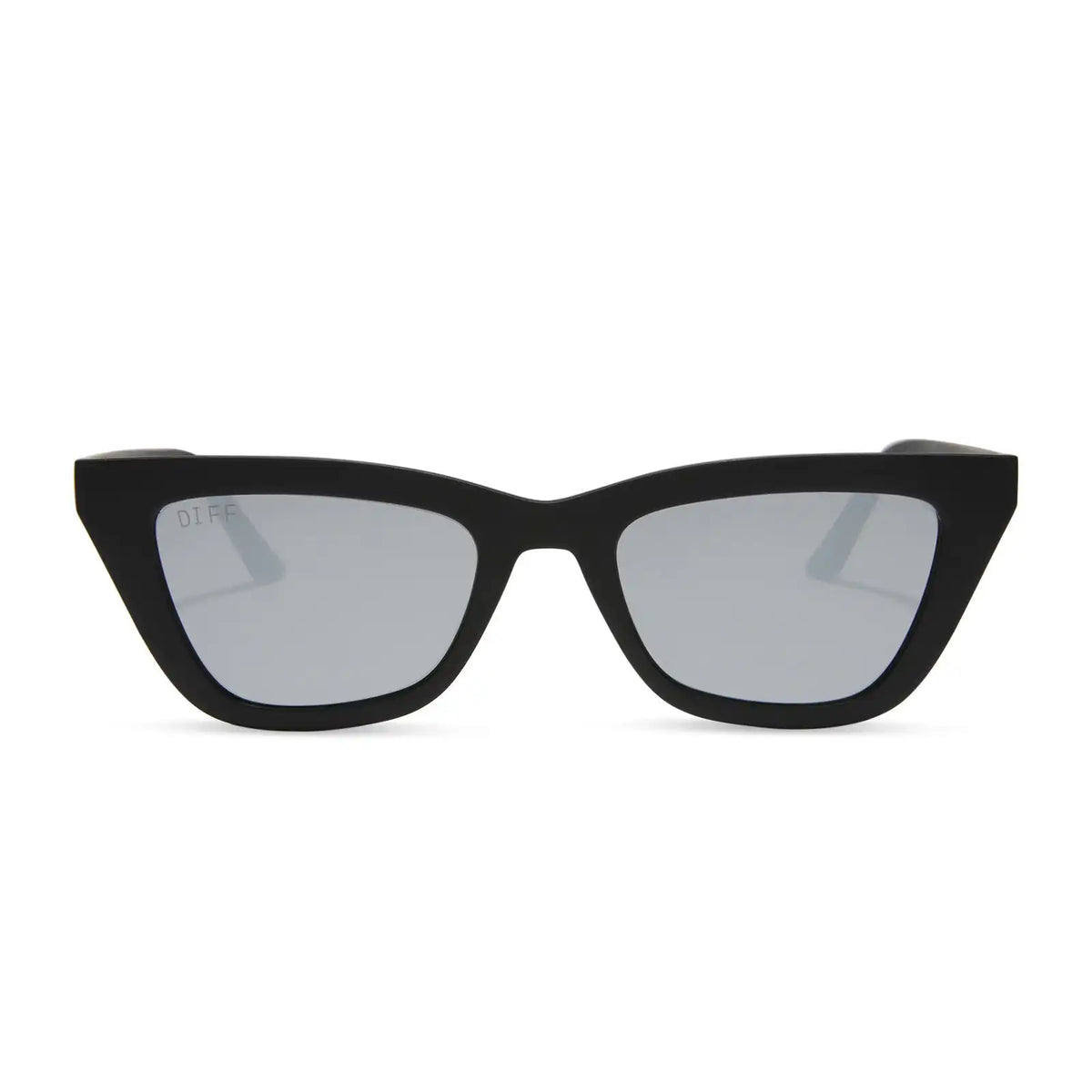 NOELLE - MATTE BLACK + GREY SUNGLASSES