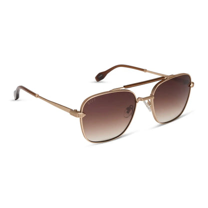 I'M A SONG - MATTE GOLD + BROWN GRADIENT + SUNGLASSES