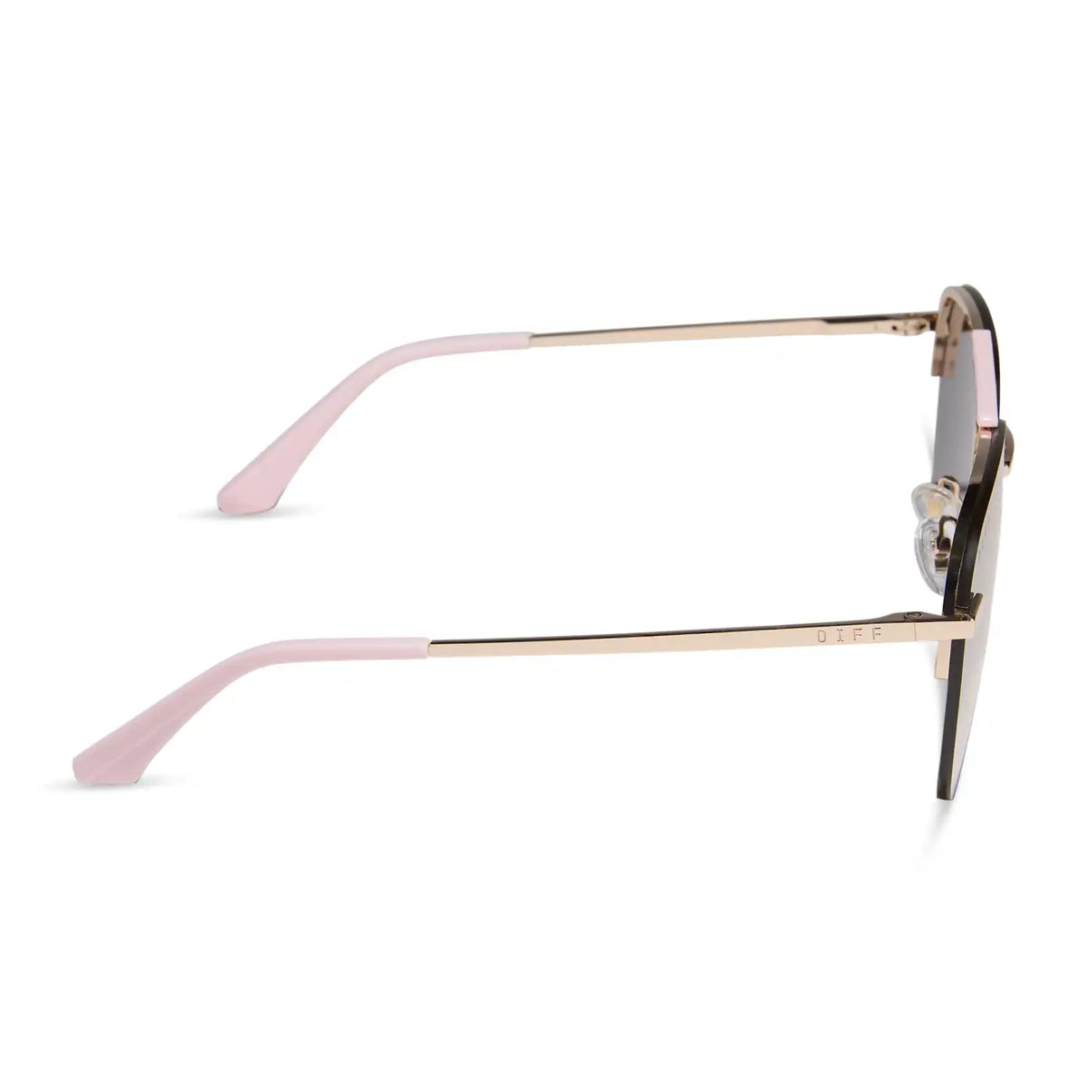TAHOE - GOLD POWDER PINK + TAUPE MIRROR SUNGLASSES