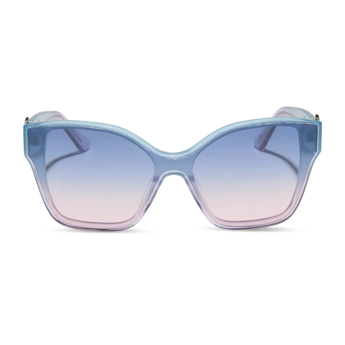 GLINDA UPLAND BUTTERFLY - IRIDESCENT PASTEL BLUE + LAVENDER + OPALESCENT GRADIENT PINK SUNGLASSES