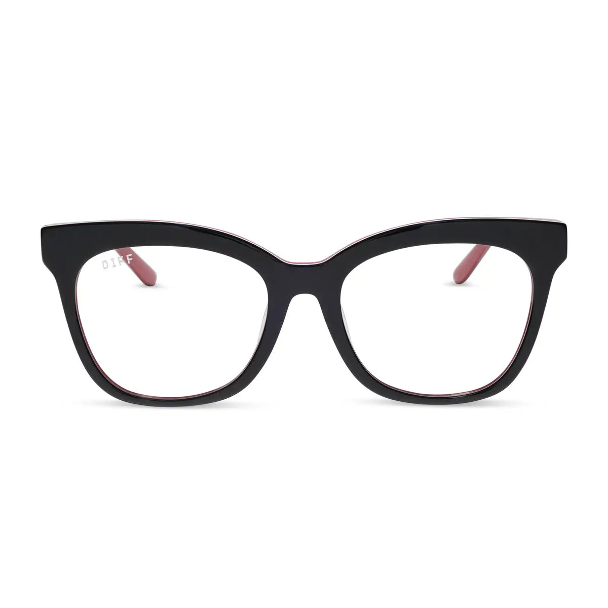 WINSTON - BLACK, WHITE & RED + GLASSES