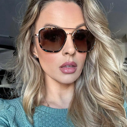 JORDAN - CONFETTI TORTOISE + BROWN GRADIENT SUNGLASSES